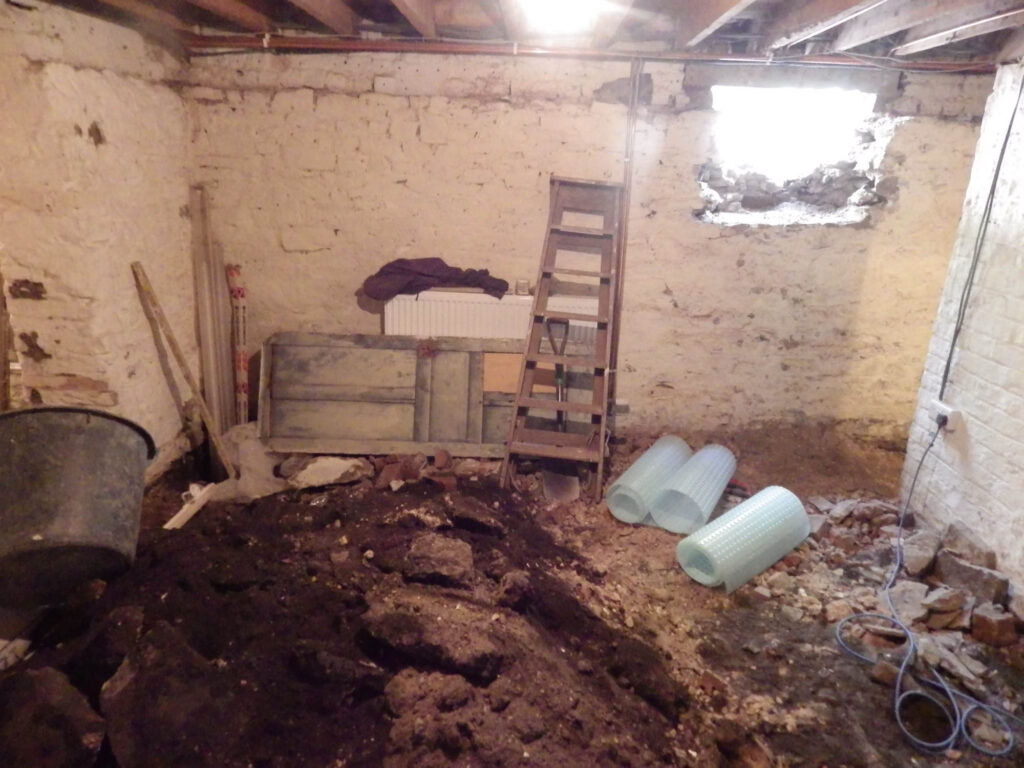 Cellar Conversion During Excavation Photo in Manchester