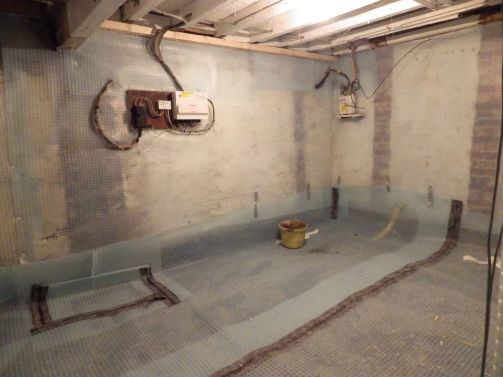 Cellar Conversion into Room During Tanking Photo in Manchester