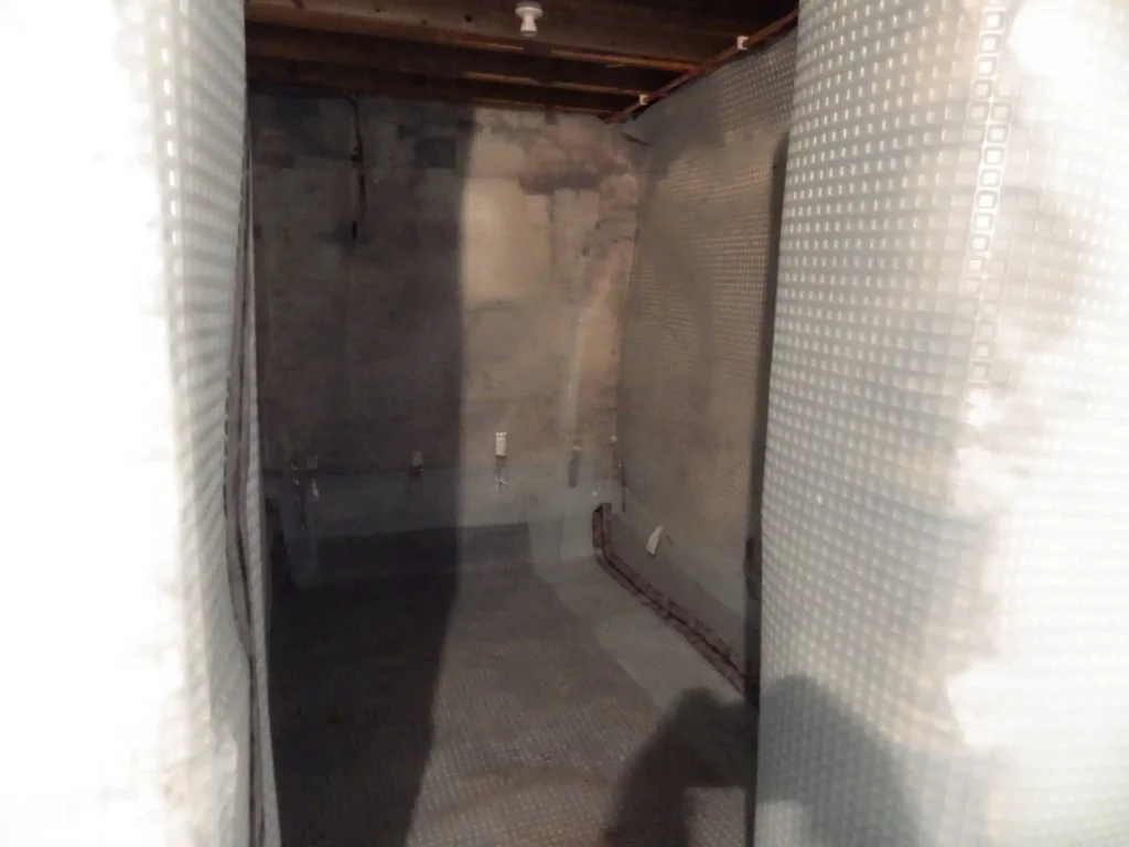 Cellar Conversion into En-Suite During Tanking Photo in Manchester