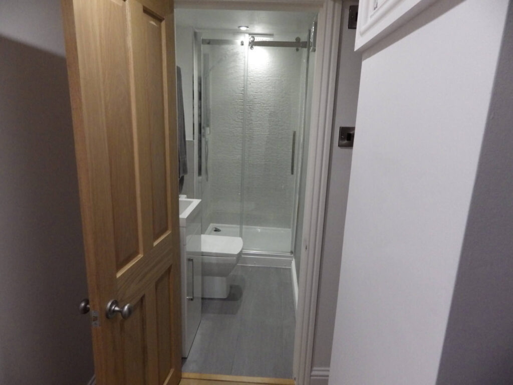 Cellar Conversion En Suite After Photo in Manchester