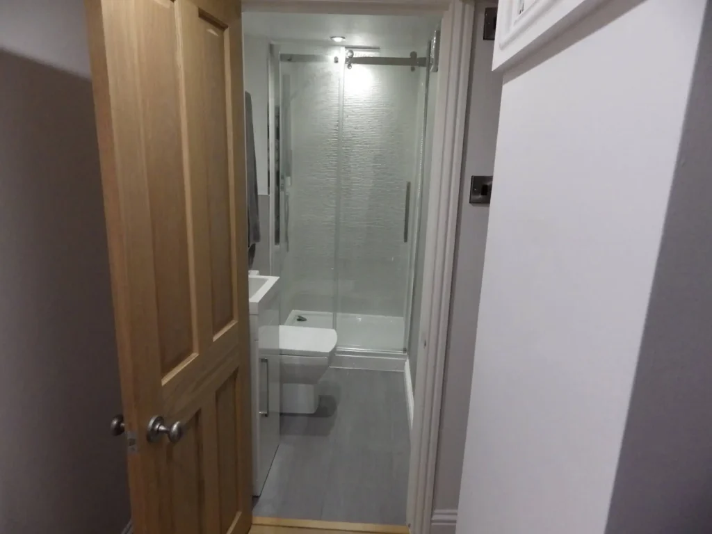 Cellar Conversion En Suite After Photo in Manchester