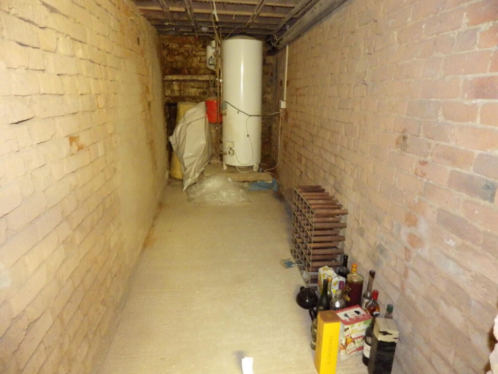 Cellar Conversion En-Suite Before Photo in Manchester