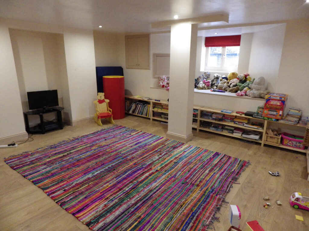 Cellar Conversion into Play Room Photo in Manchester
