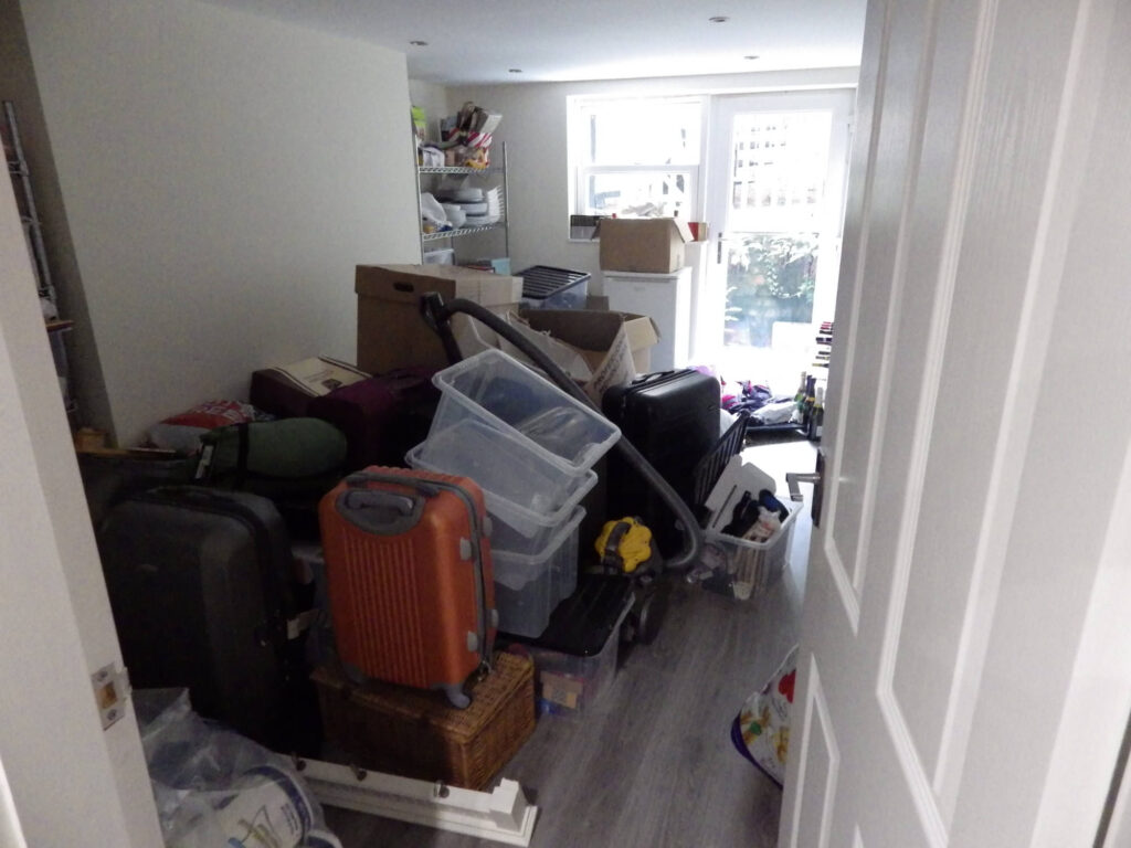 Cellar Conversion Front Storage Before Photo in Manchester