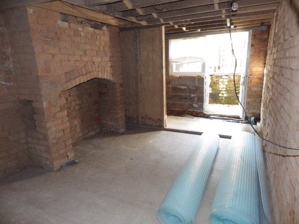 Cellar Conversion Front Storage Before Photo in Manchester