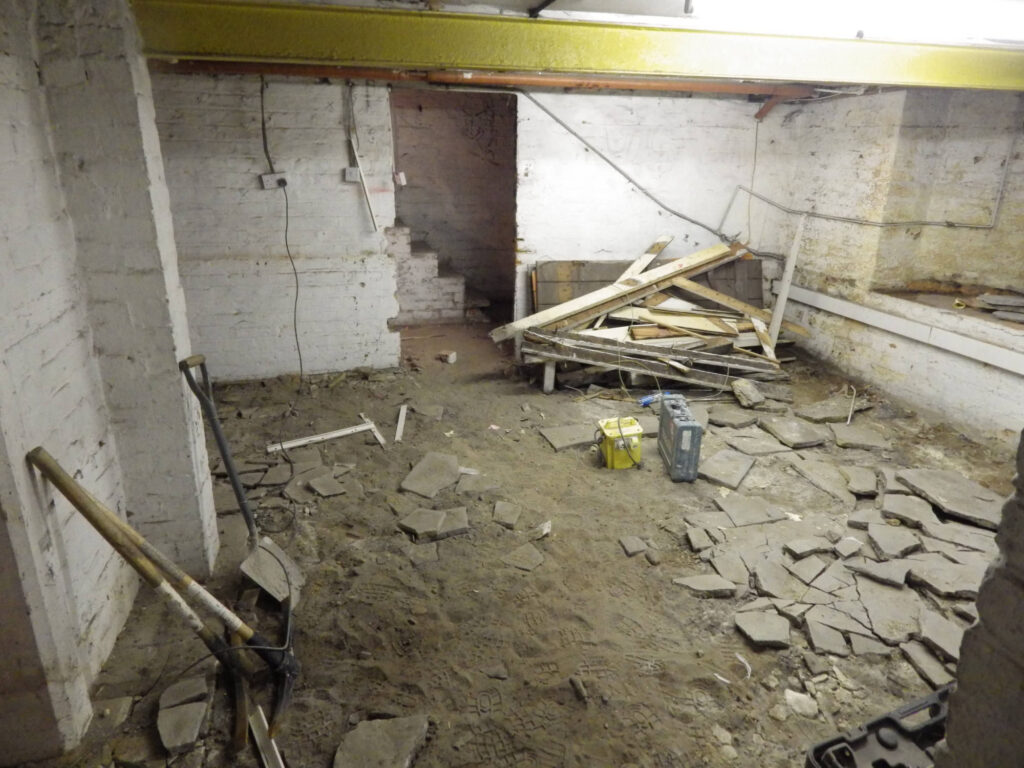Cellar Conversion into Gym Room Pre-Conversion Photo in Manchester