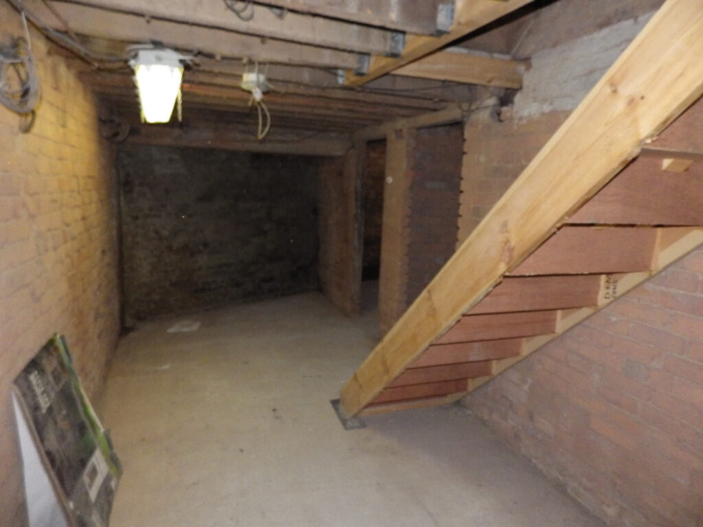 Cellar Conversion Front Storage Before Photo in Manchester
