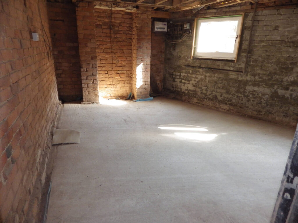 Cellar Conversion Front Storage Before Photo in Manchester