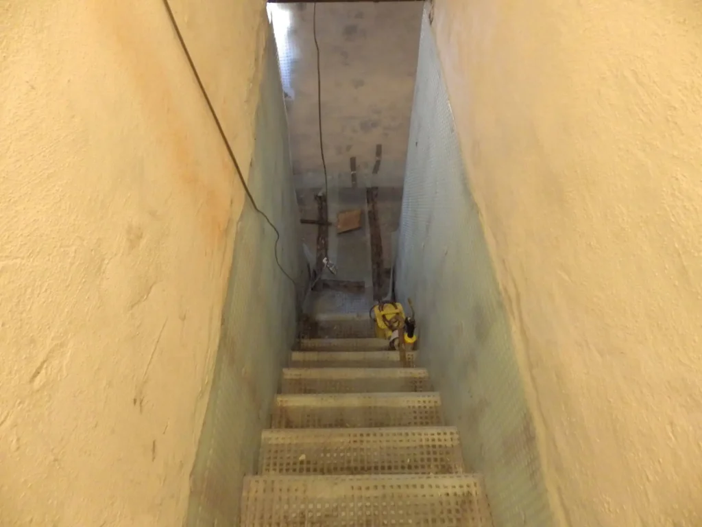 Cellar Conversion Staircase Tanking in Manchester